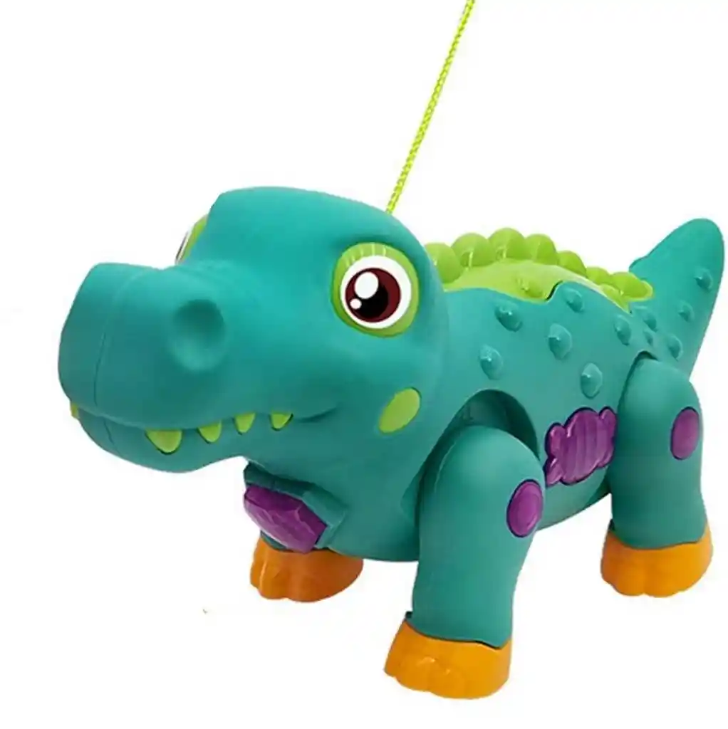 Robot Cocodrilo Dinosaurio Mascota Luces Sonido +bateria