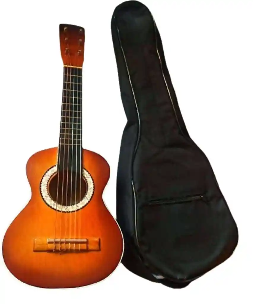 Juguete Guitarra Clásica De Madera Colores Vibrante Niños