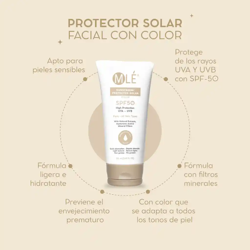 Protector Solar Facial Color Spf 50