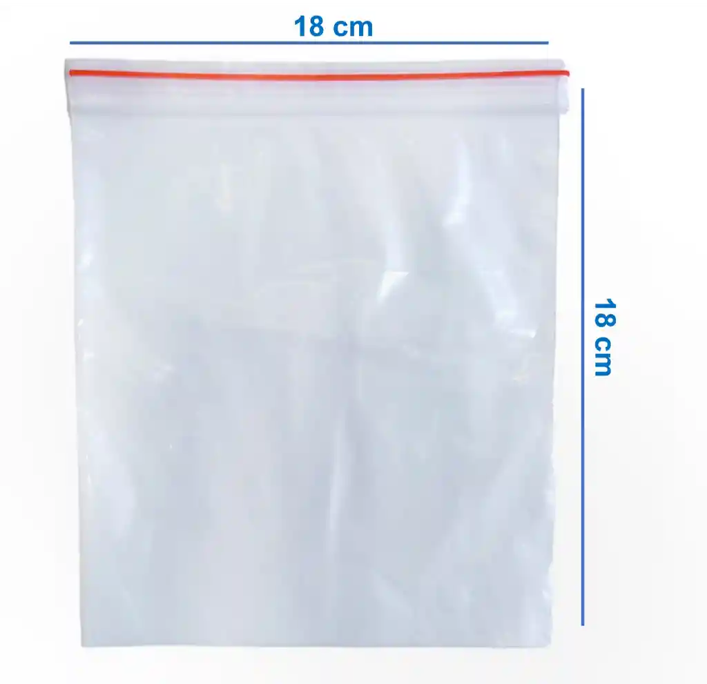Bolsa Ziplock 18x18" X100