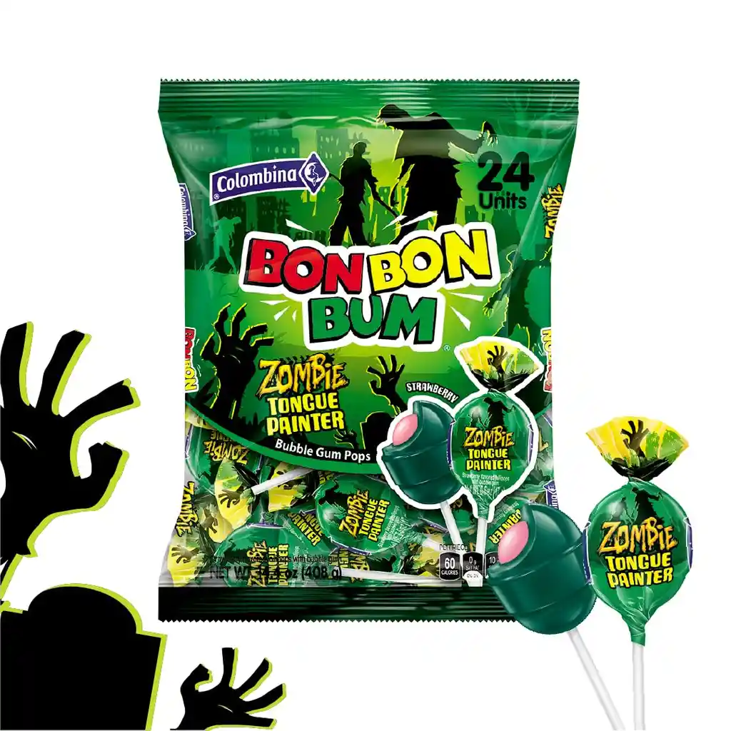 Bonbonbum Zombie Paquete X24 Unidades