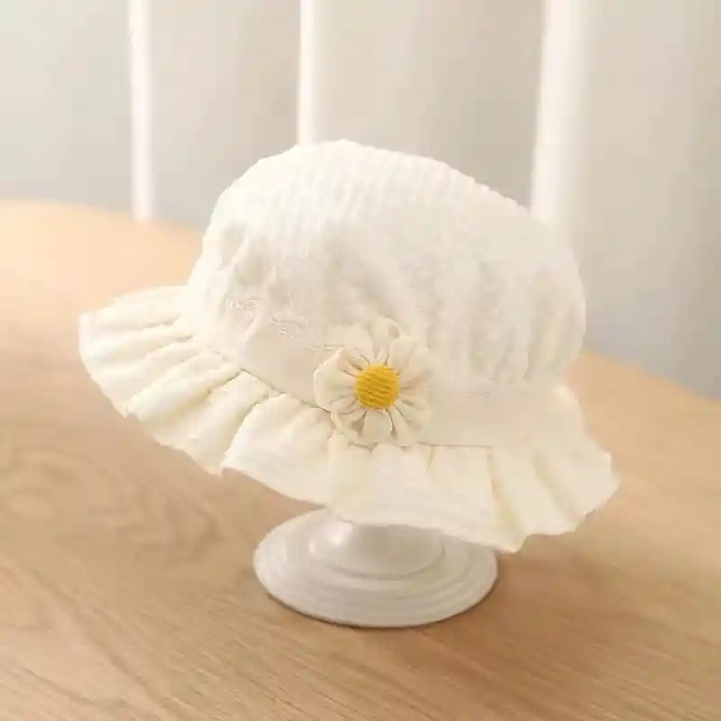 Sombrero De Sol Para Bebes Niñas Niños Gorro De Sol Playa Blanco