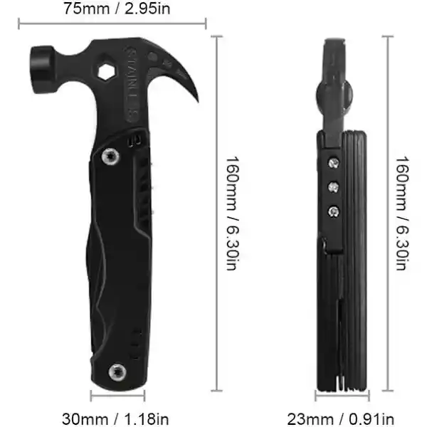 Martillo De Garra Multifunción 11 En 1