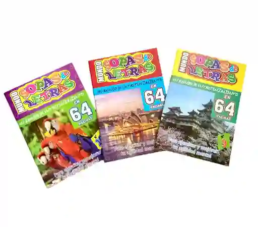 Cartilla O Cuaderno Sopa De Letras X64 Paginas