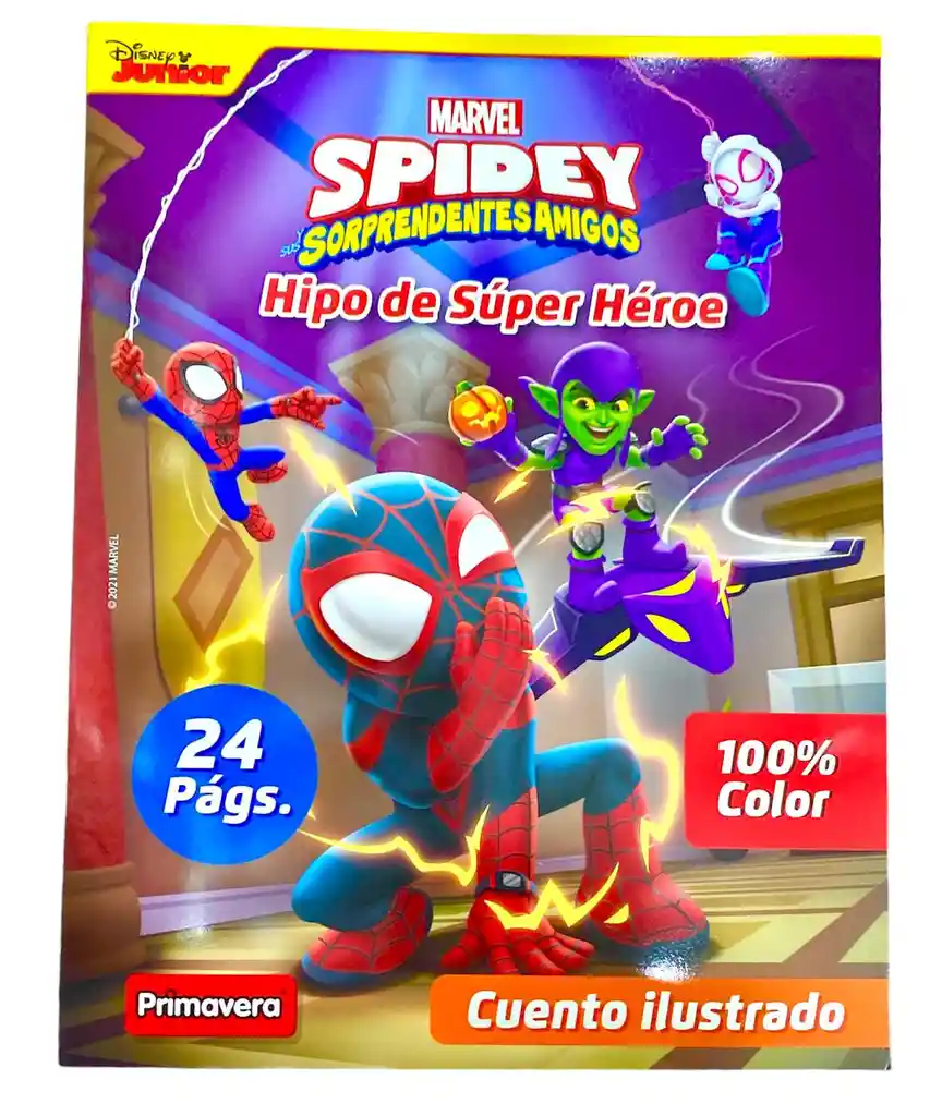 Cuento Ilustrado Spiderman 24 Paginas 100% A Todo Color Primavera