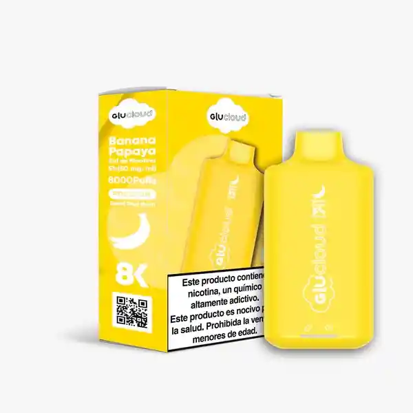 Vaporizador Glucloud 8k Banana Papaya