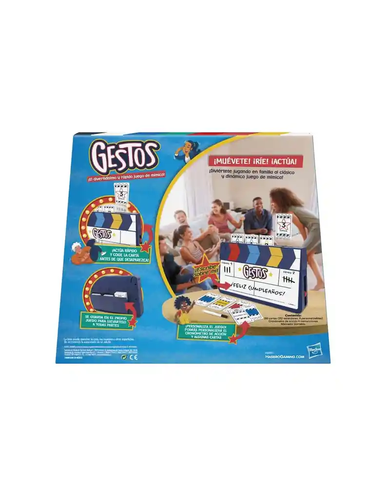 Juego De Mesa Divertido Mímica Gestos Para La Familia