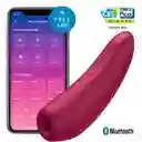 Succionador Y Vibrador Clitorial / Curvy 1+ Vinotinto Satisfyer / Blutooh / Free App