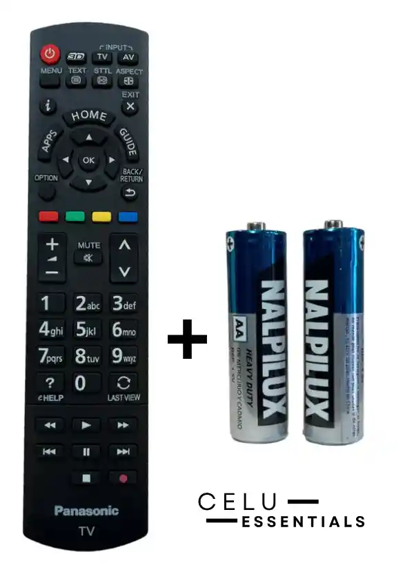 Control Remoto Tv Panasonic Universal Genérico Con Pilas