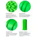 Rodillo Foam Roller 33cm Espuma Yoga Masajeador Grabado Azul Rey