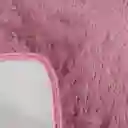 Tapetes Pie De Cama Peludos Antideslizante Rosa 50*80 Cms