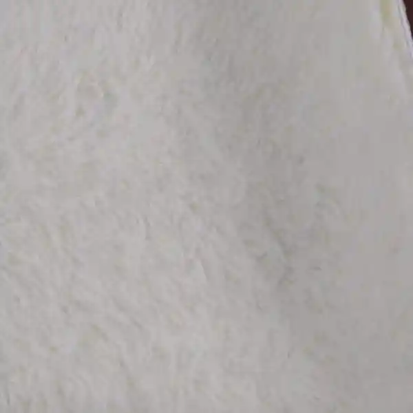 Tapetes Pie De Cama Peludos Antideslizante Blanco Marfil 50*80 Cms