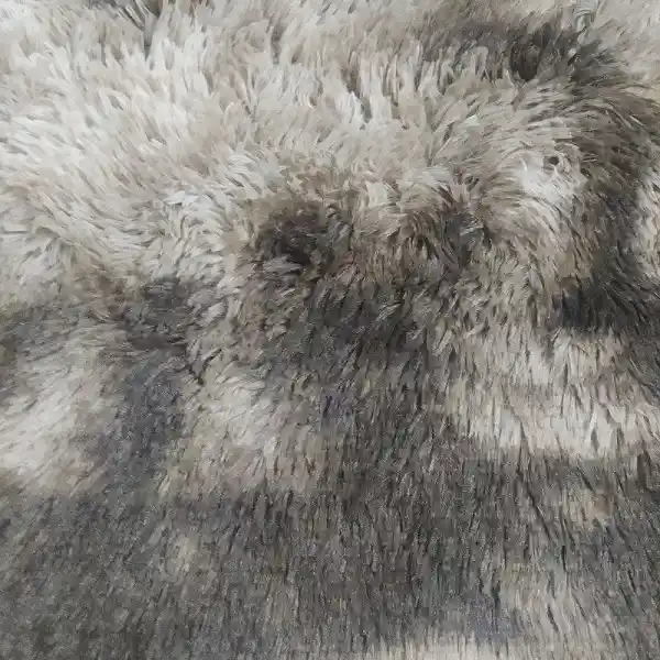 Tapetes Pie De Cama Peludos Antideslizante Cafe 50*80 Cms