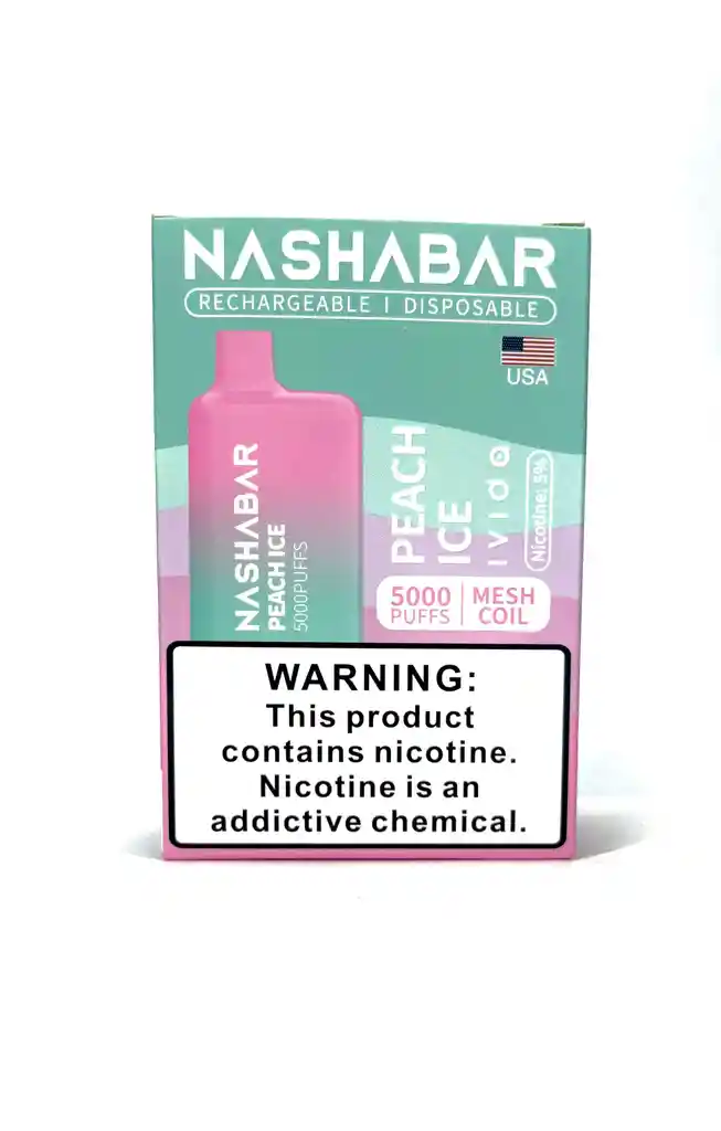 Nasha Bar Vape Desechable 5000puffs Peach Ice