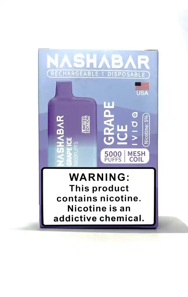 Nasha Bar Vape Desechable 5000puffs Grape Ice