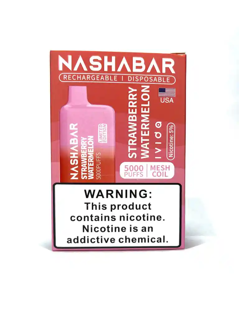 Nasha Bar Vape Desechable 5000puffs Strawberry Watermelon