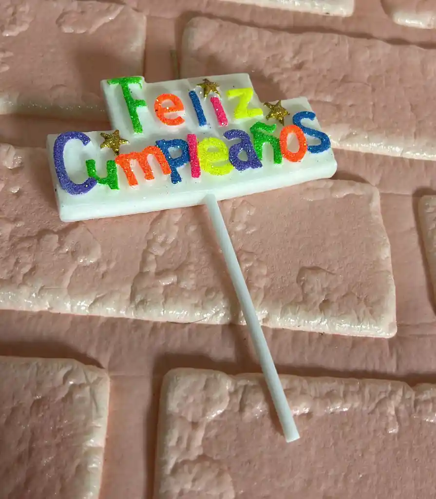 Vela Feliz Cumpleaños Neon Tablero