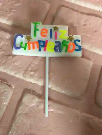 Vela Feliz Cumpleaños Neon Tablero