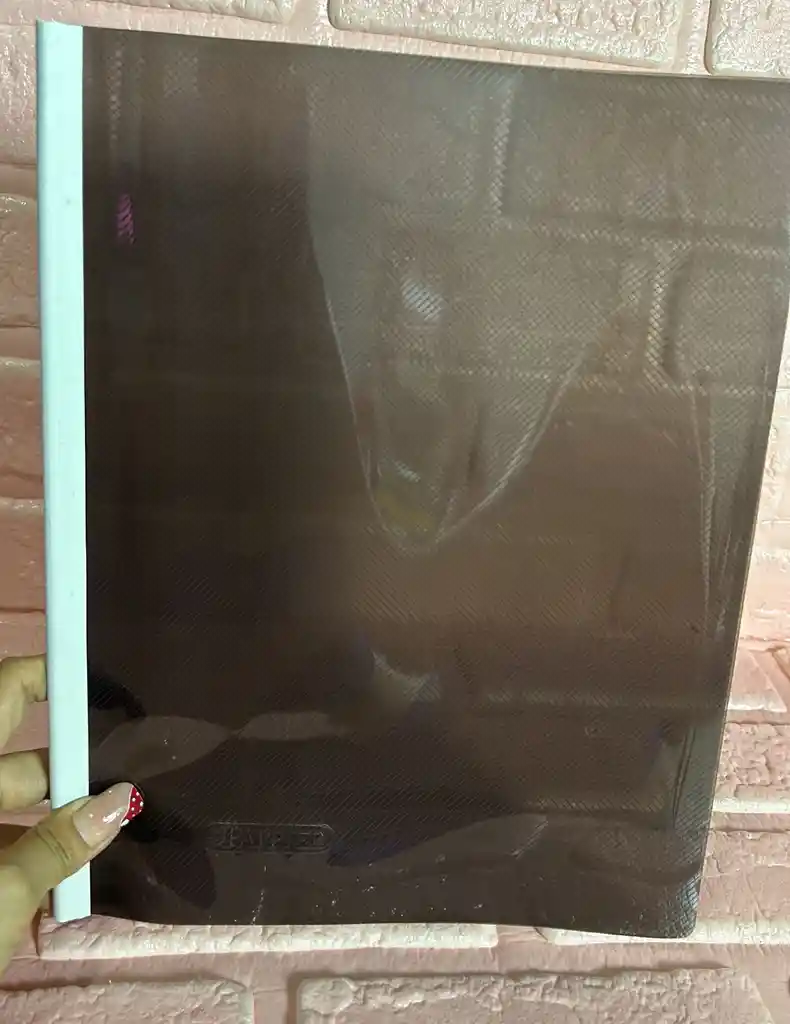 Carpeta Bisel Carta Negra