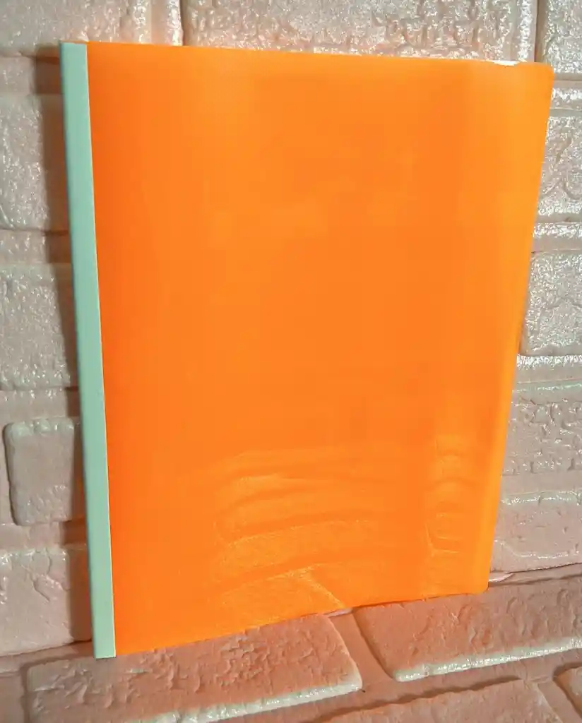 Carpeta Bisel Carta Naranja Neon