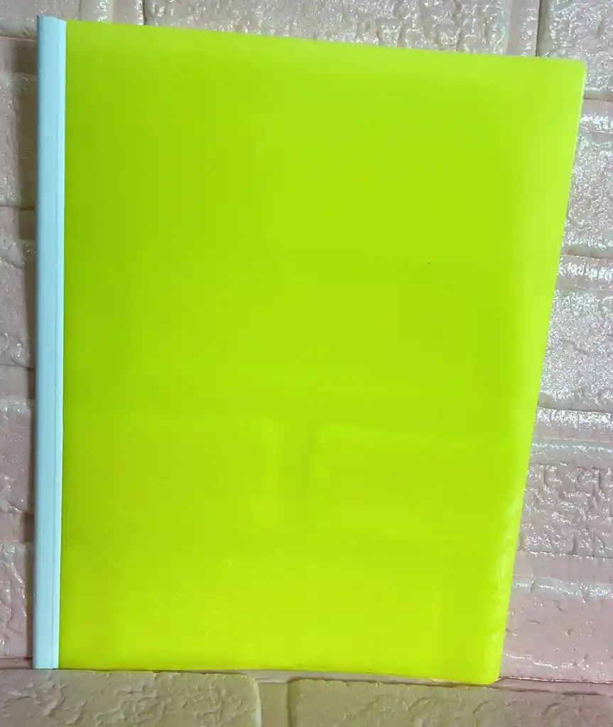 Carpeta Bisel Carta Amarilla Neon