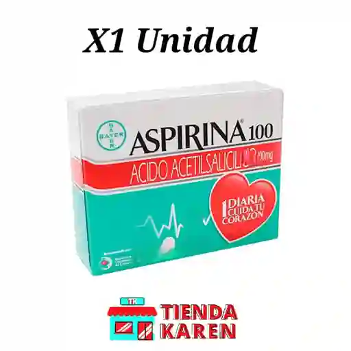 Aspirina 100 X1unidad