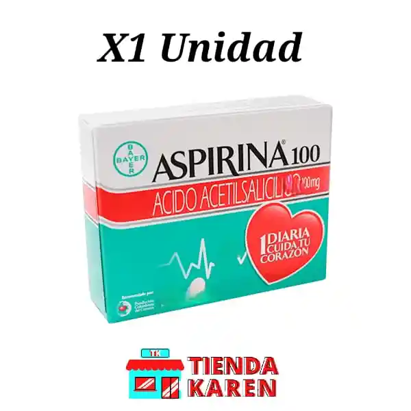 Aspirina 100 X1unidad