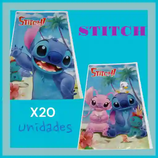 Bolsas Para Sorpresa Stitch Paquete X20 Unidades