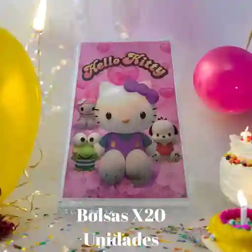 Bolsas Para Sorpresa Hello Kitty Paquete X20 Unidades