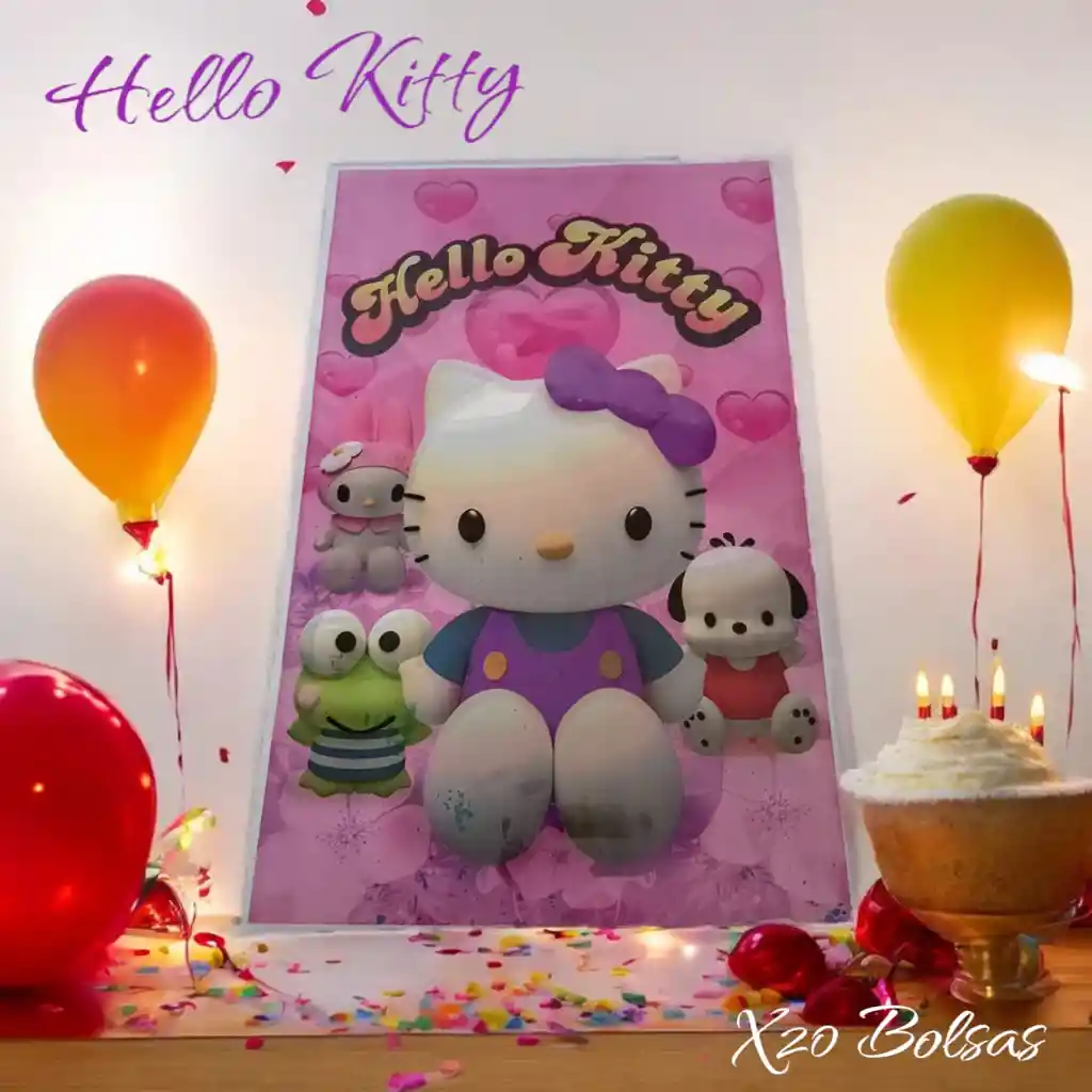 Bolsas Para Sorpresa Hello Kitty Paquete X20 Unidades
