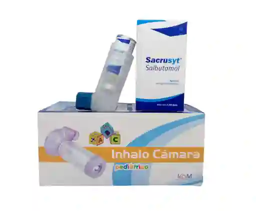 Dúo Inhalo Cámara Pediátrica Y Salbutamol Sacrusyt