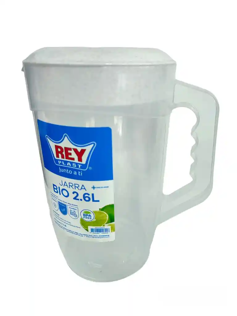 Jarra Bio Plastica Capacidad 2,6 Litros Rey Plast