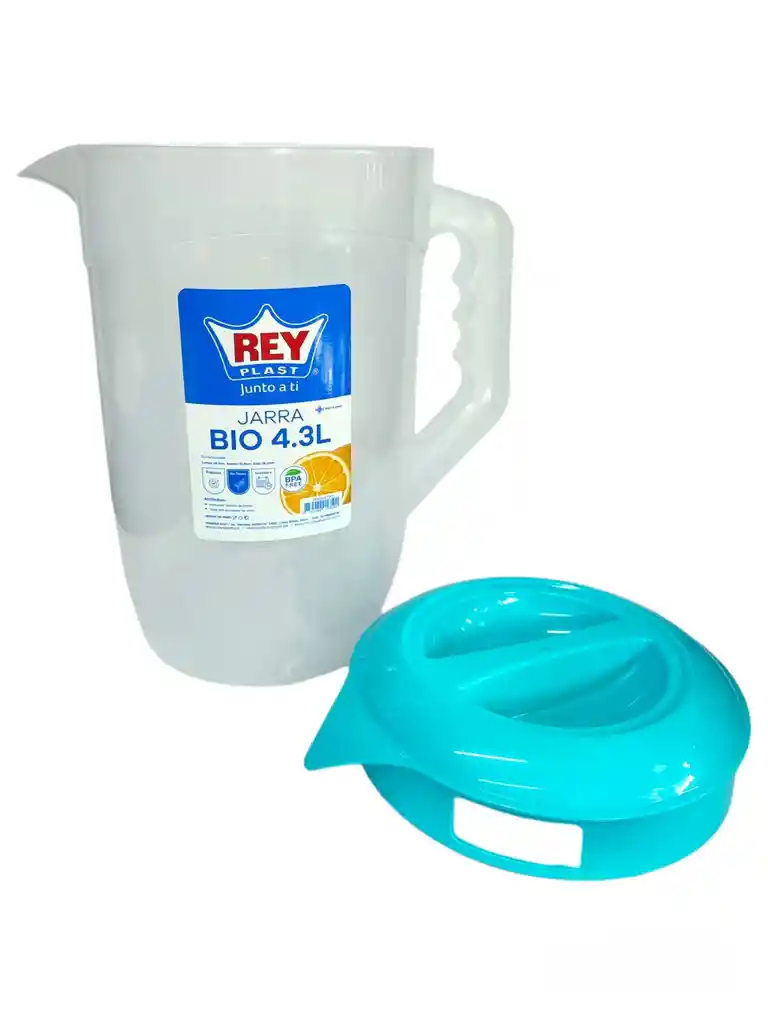 Jarra Bio Plastica Capacidad 4,3 Litros Rey Plast