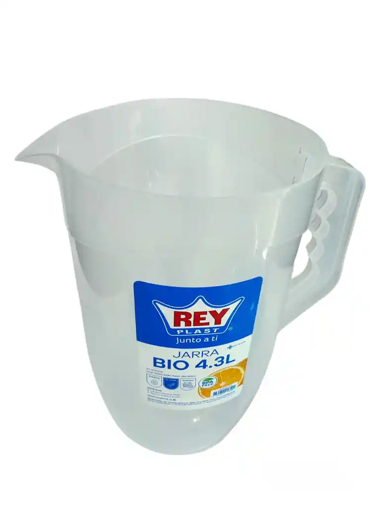 Jarra Bio Plastica Capacidad 4,3 Litros Rey Plast