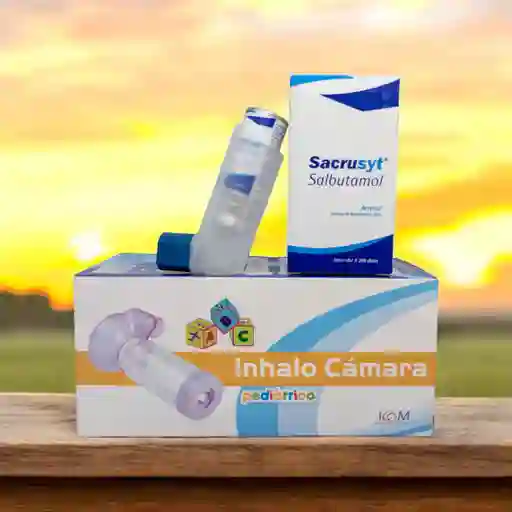 Dúo Inhalo Cámara Pediátrica Y Salbutamol Sacrusyt