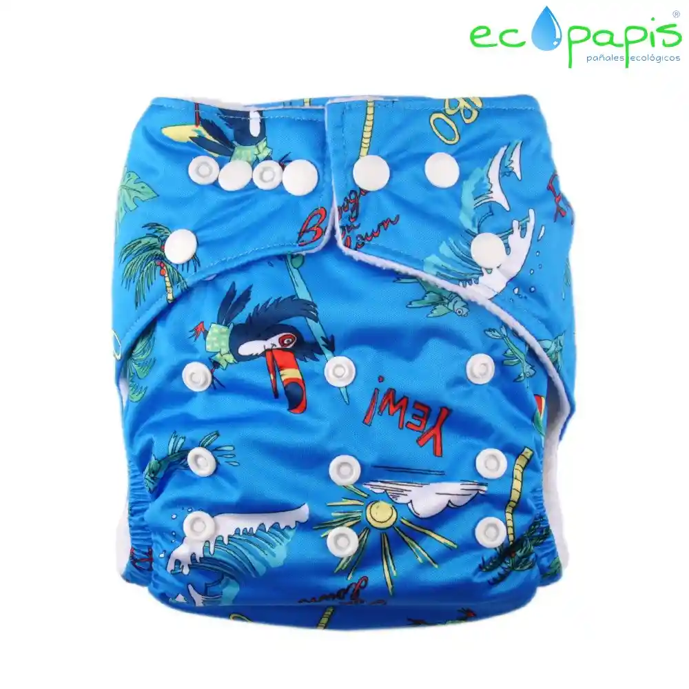 Pañal Ecologico Graduable 12/48 Meses + Absorbente 9 Capas Bambu