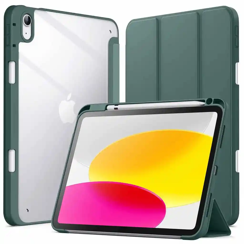 Estuche Protector Smart Clear Magnetico Para Ipad 10.9 10a Generacion – Verde