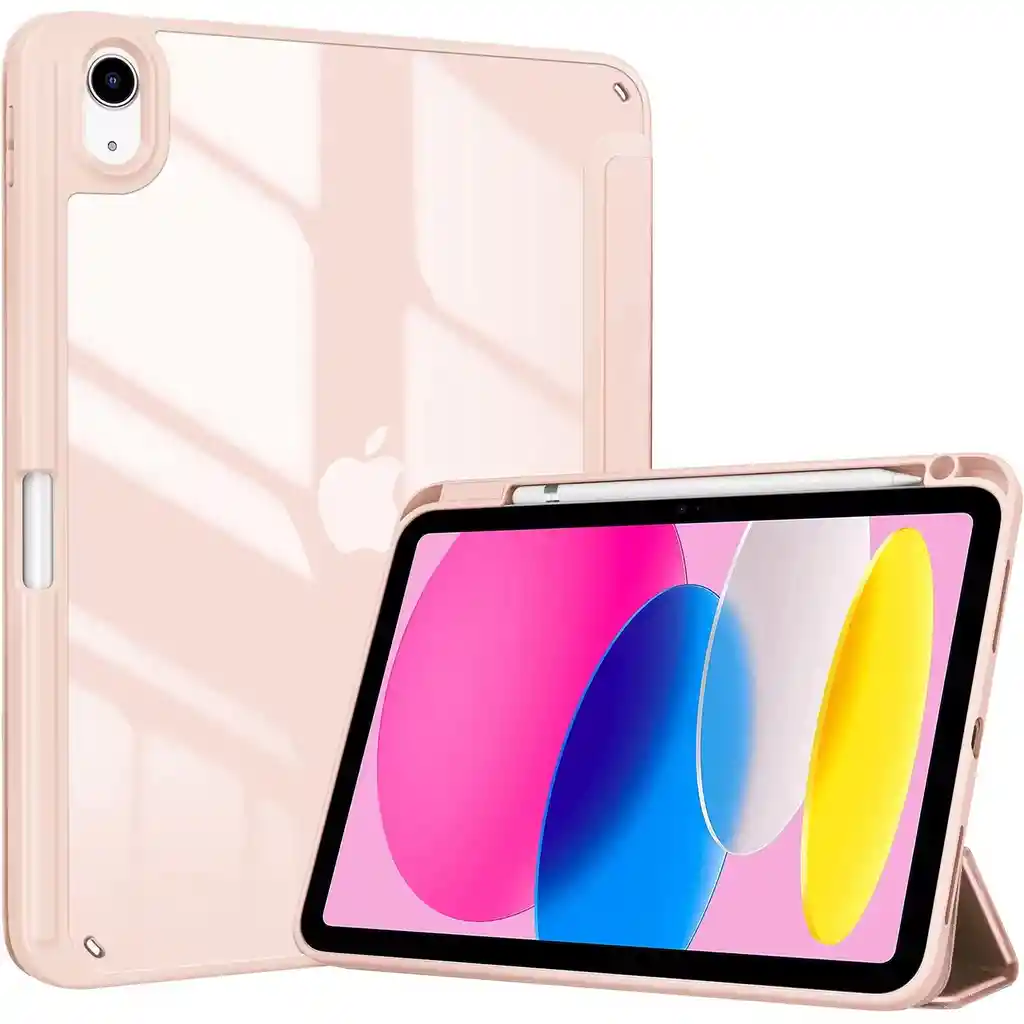 Estuche Protector Smart Clear Magnetico Para Ipad 10.9 10a Generacion – Rosado