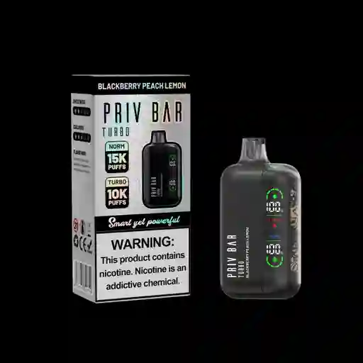 Vaporizador Priv Bar Turbo 15.000 Puffs