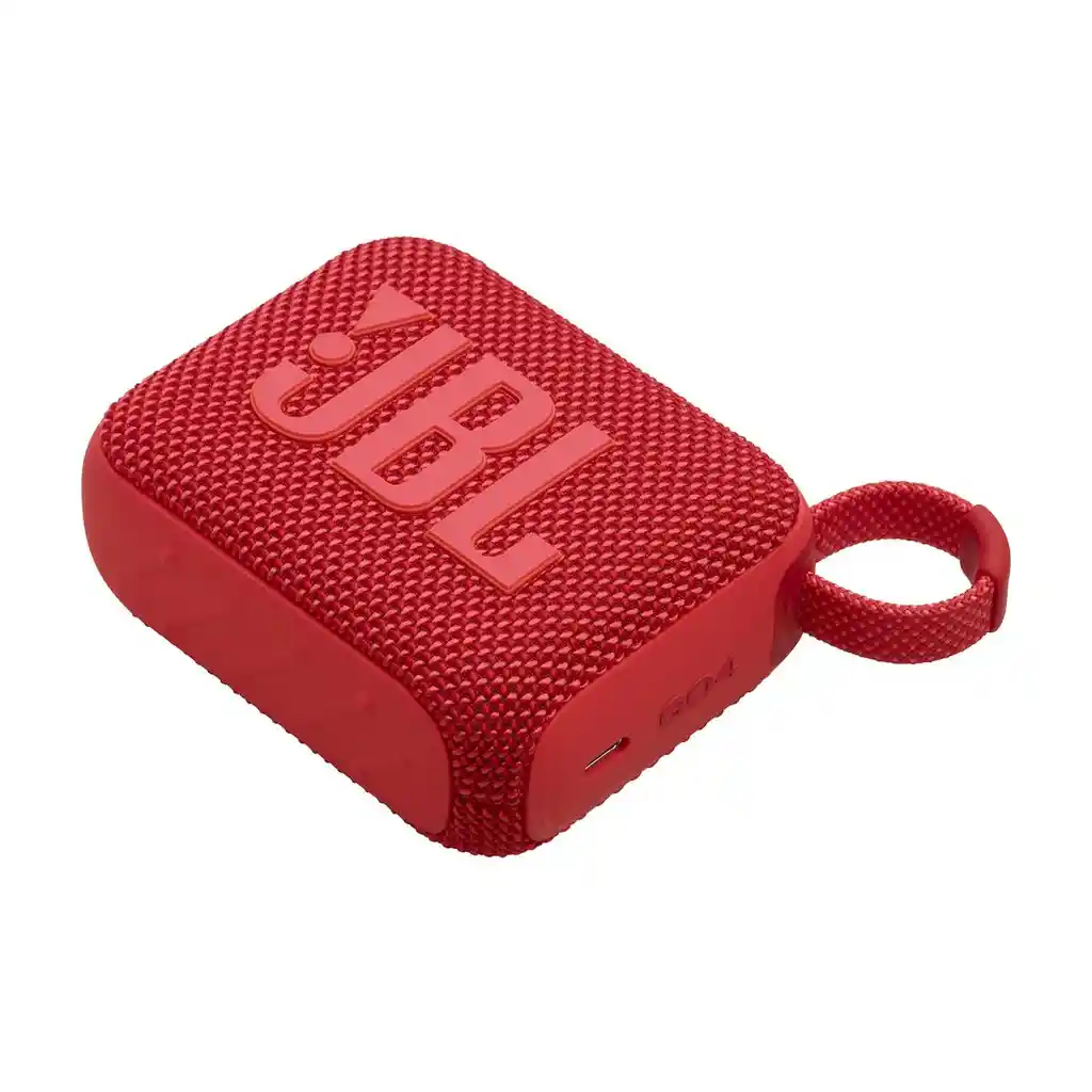 Parlante Jbl Go 4 Portátil Bluetooth 7h+2h Resistente Agua - Rojo