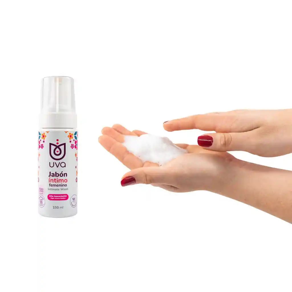 Jabón Íntimo Femenino En Espuma 150 Ml Uva