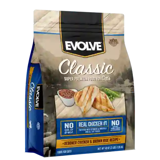 Evolve Cat Classic Chicken - Pollo 3 Lb - 1.36 Kg