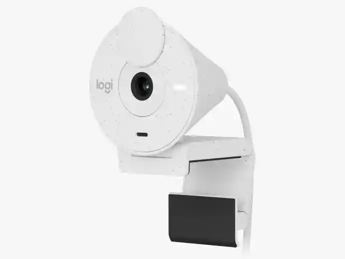 Logitech Camara Web Brio 300 Full Hd 1080p Blanca