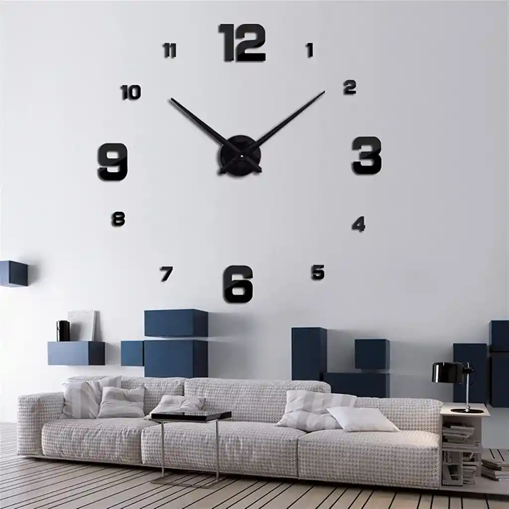 Reloj Pared, 40cm Diseño Pegatina Sticker 3d Fk22b-146