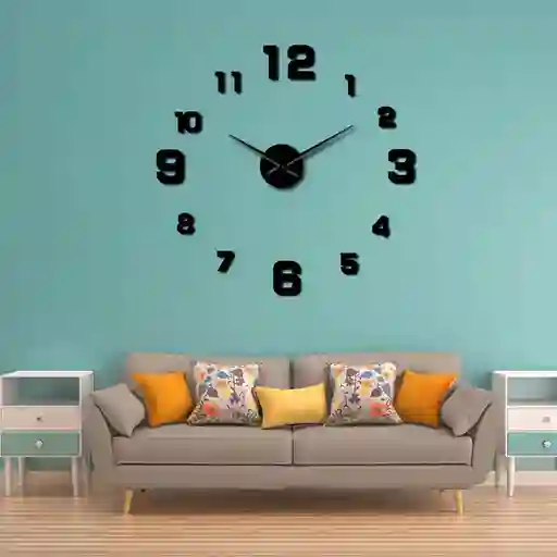 Reloj Pared, 40cm Diseño Pegatina Sticker 3d Fk22b-146
