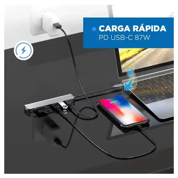 Hub Adaptador Multipuerto Usb C 7 En 1 Linkon