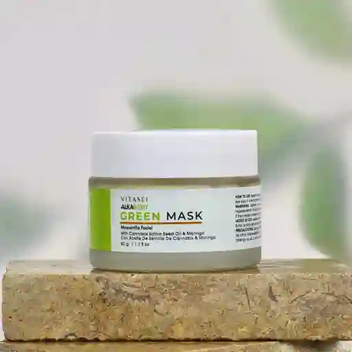 Green Mask - Mascarilla Hidratante Con Moringa Y Canabis