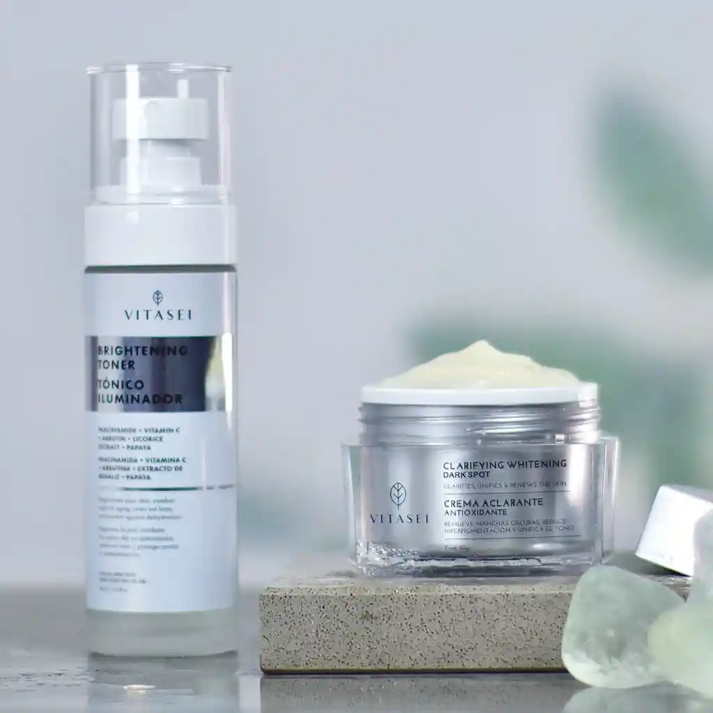 Kit Crema Aclarante Antioxidante + Tónico Iluminador