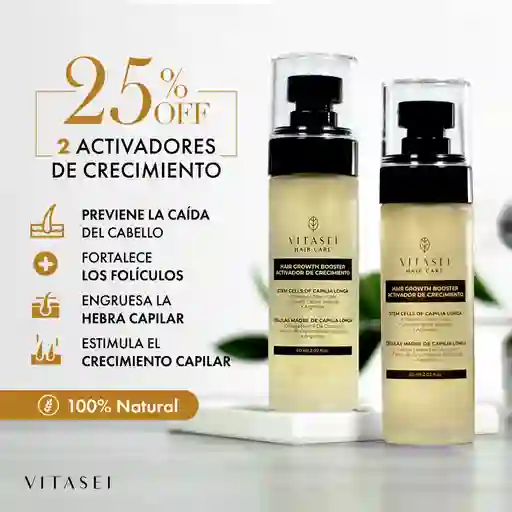 Oferta Activador De Crecimiento Capilar Con Capilia Longa Kit X 2