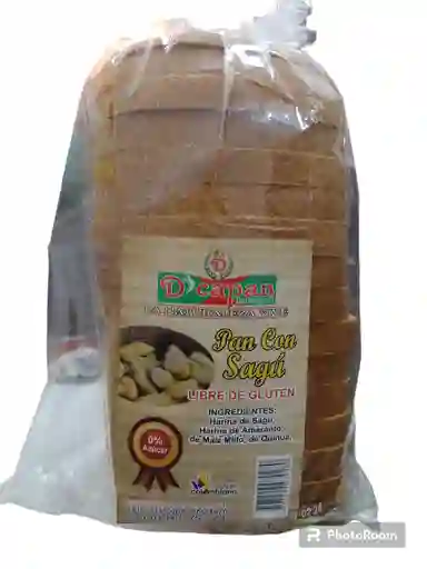 Pan Tajado Con Sagu Libre De Gluten, Cero Azucar, D Capan